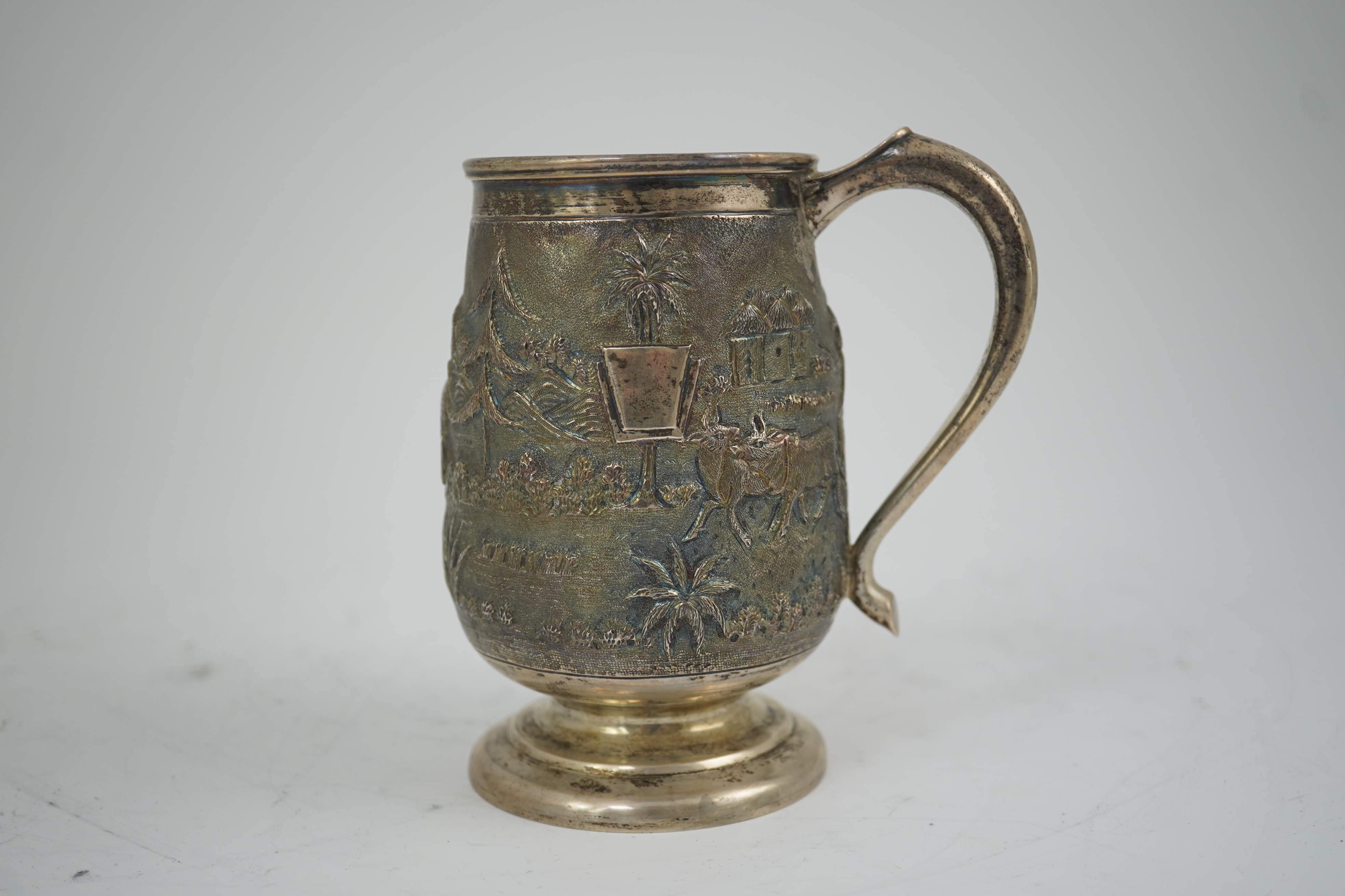 A 20th century Indian silver baluster mug